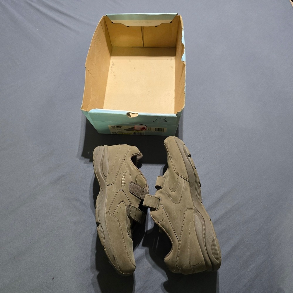 Etonic Trans Am DRX Walking Shoes Mens 13 Taupe Nubuck Sneakers DRX312